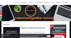 Desktop Screenshot of makemoneyonline-niches.com